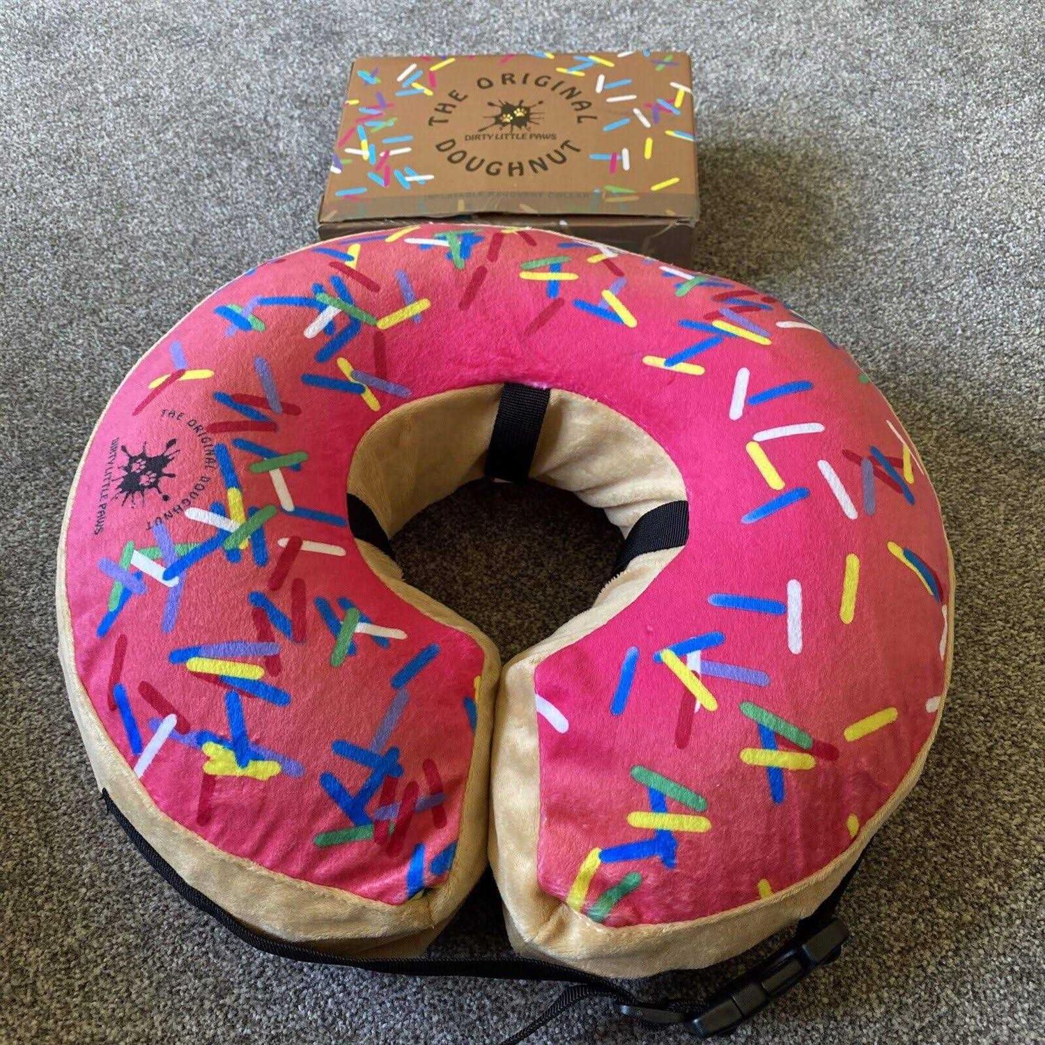 DIRTY LITTLE PAWS Dog Donut Collar Great Alternative to a Traditional Dog Cone or a Soft Dog Cone Collar - Healthber