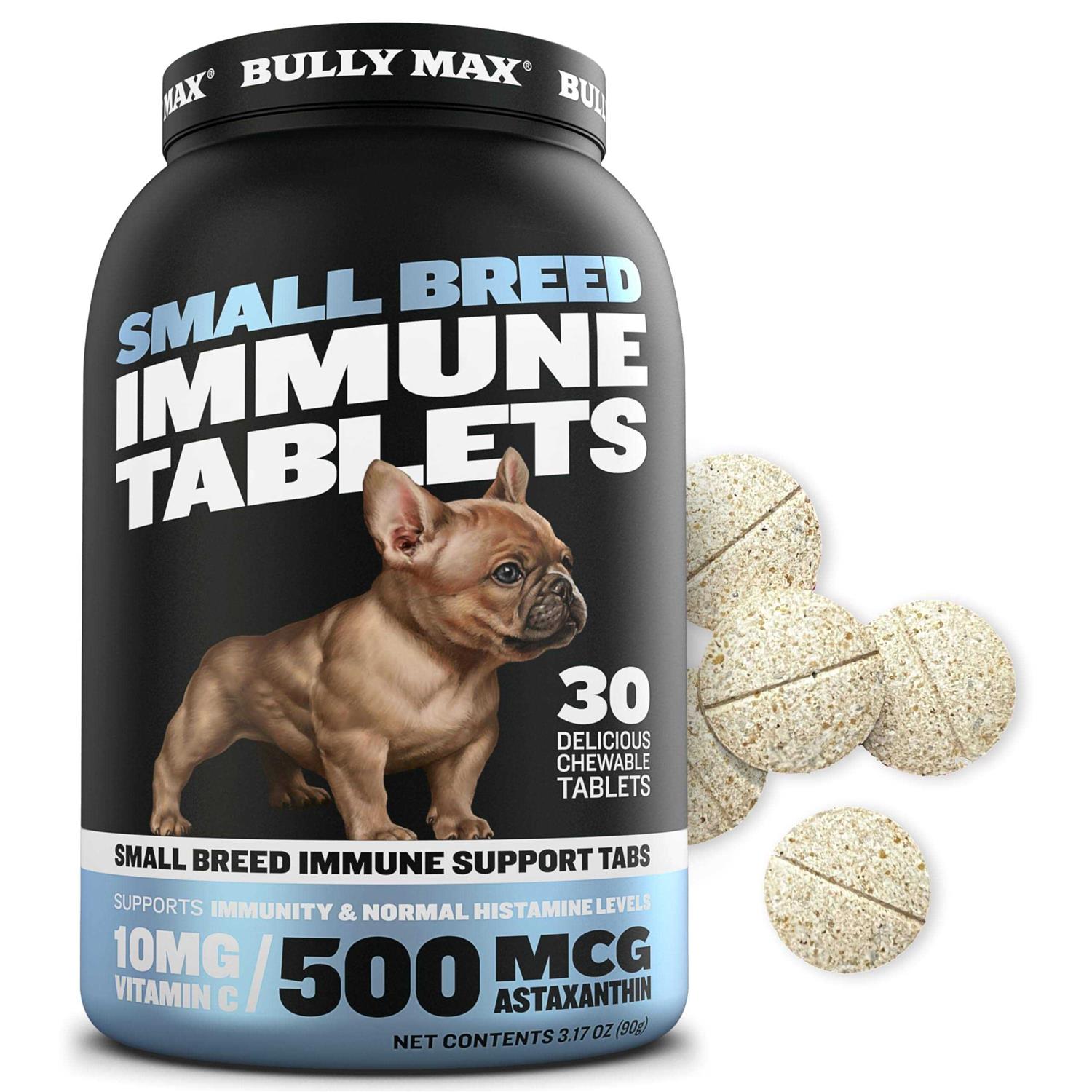 Bully Max Small Breed Tabs Enhanced Immune Support Astaxanthin & Turmeric Infused - Healthber