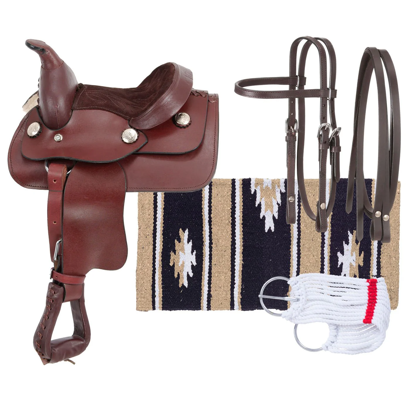 Miniature Western Leather Saddle Package - Healthber