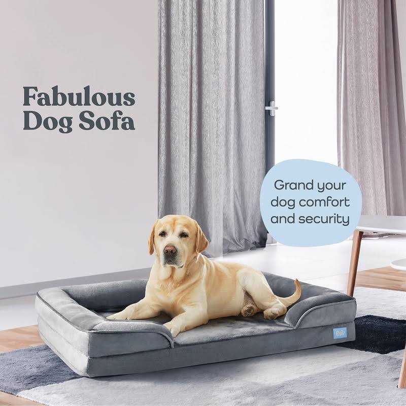 Pitpet Orthopedic Sofa Dog Bed Ultra Comfortable Dog Bed for Large Dogs - Healthber