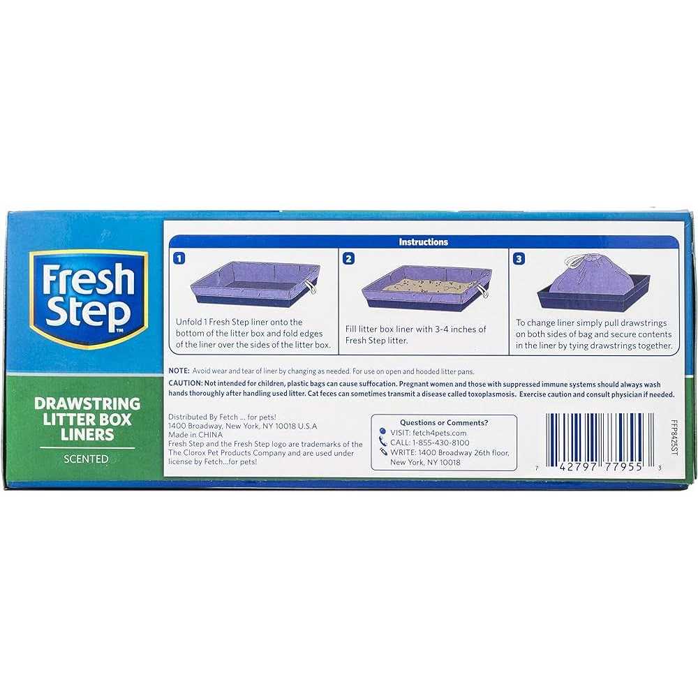 Fresh Step Drawstring Litter Box Liners Scented Large - Healthber