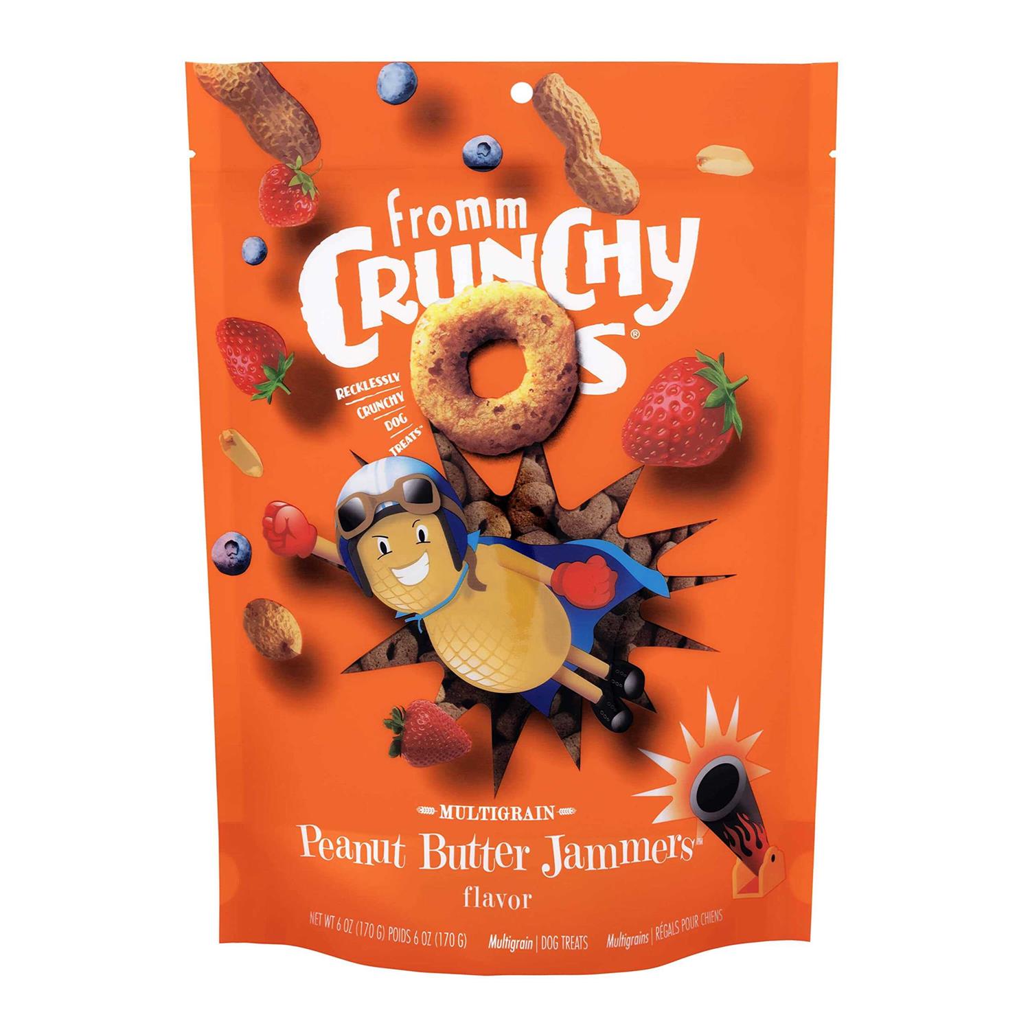 Fromm Crunchy O’s Dog Treats Peanut Butter Jammers - Healthber