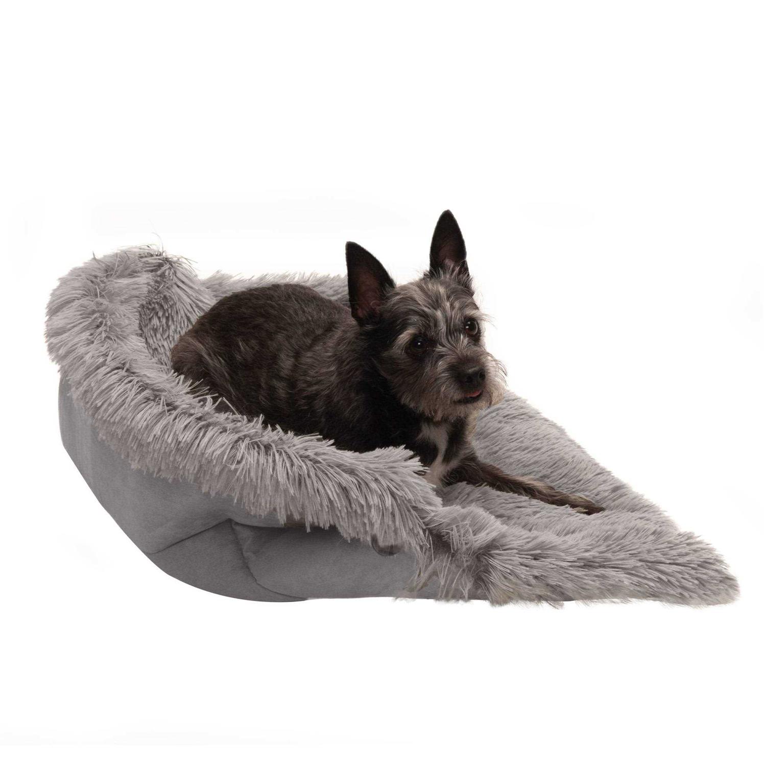 FurHaven Convertible Self-Warming Cuddle Pet Mat & Bed - Healthber