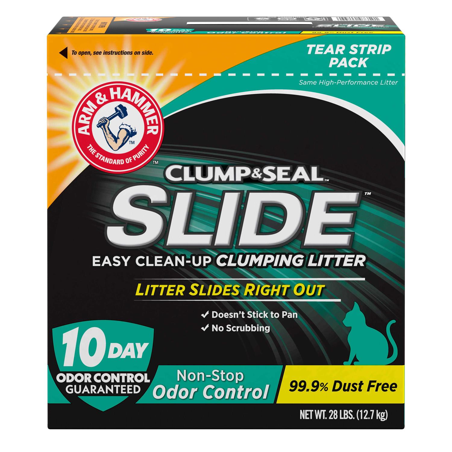 Arm & Hammer Slide Odor Control Easy Clean-Up Clumping Cat Litter - Healthber