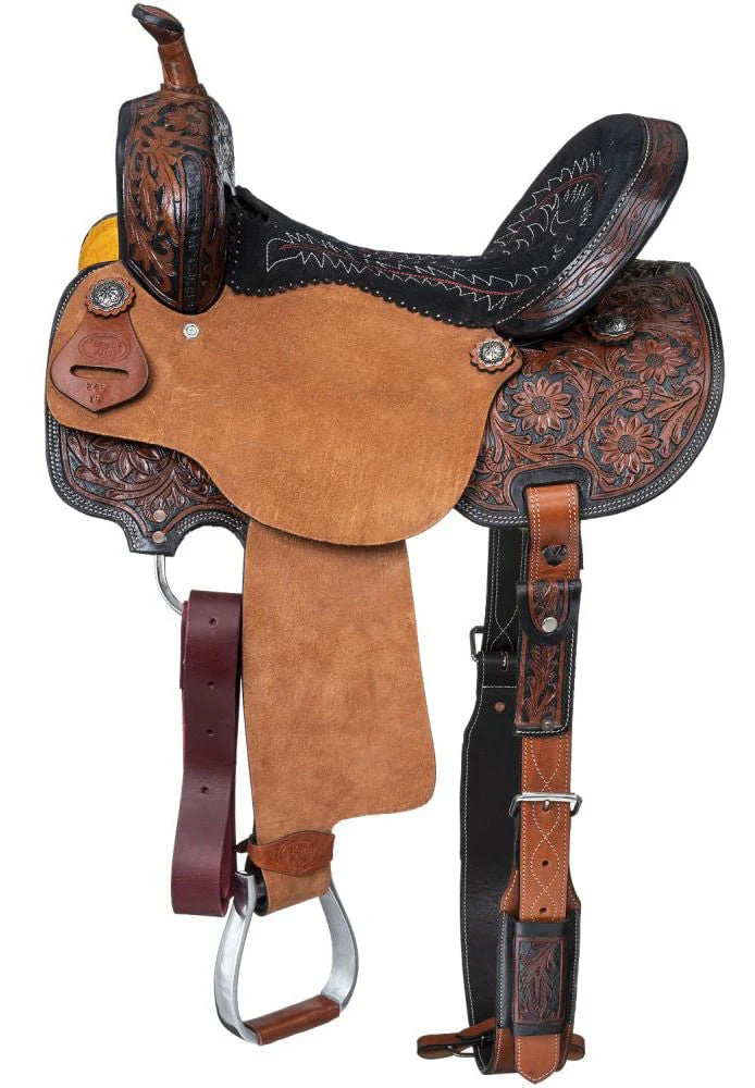 Royal King Two Tone Hawley Barrel Saddle Package - Healthber