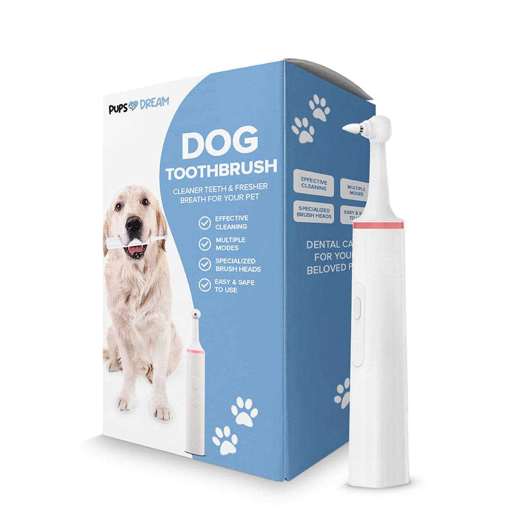PupsDream Electric Toothbrush for Dogs with Specialized Brush Heads Colour - Healthber