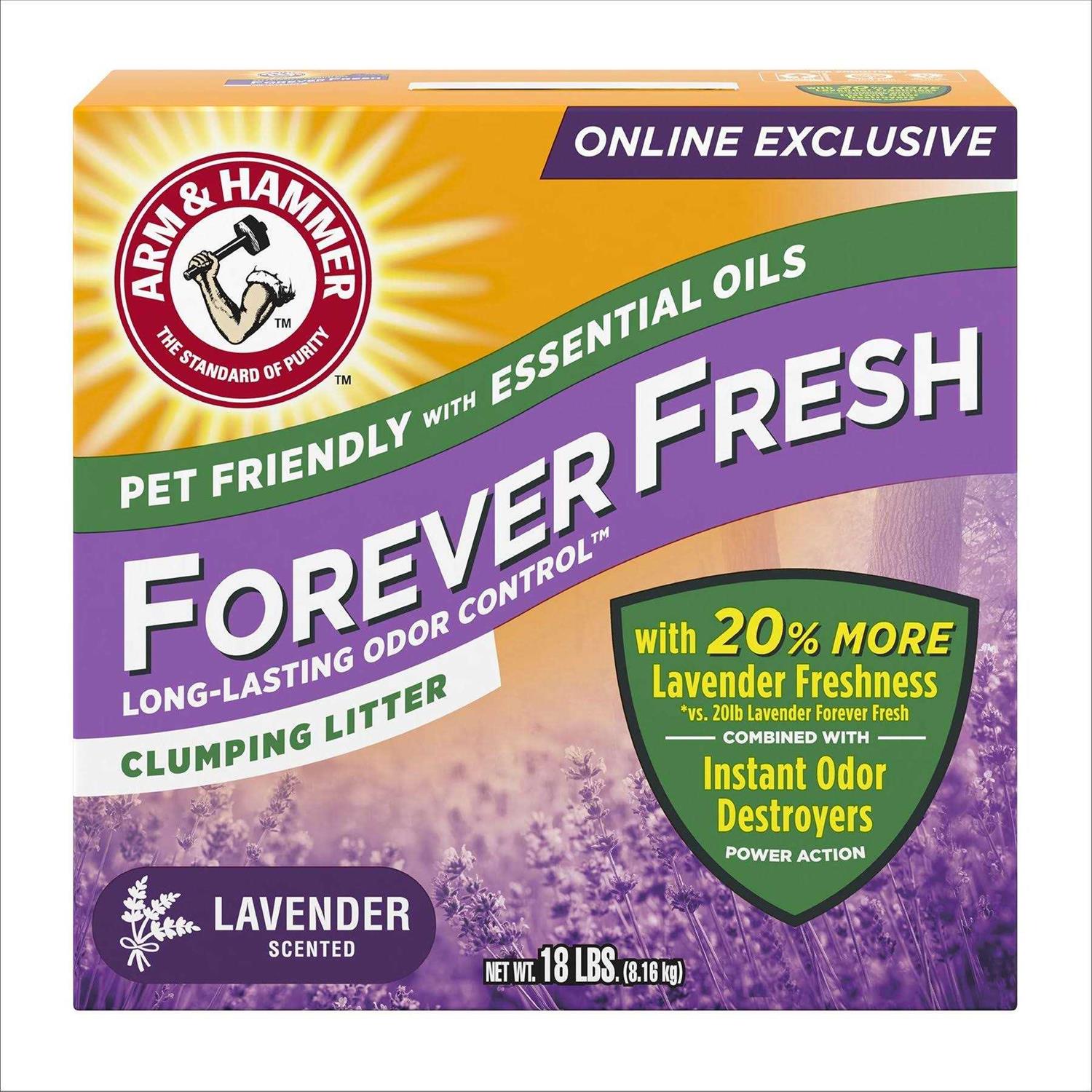 Arm & Hammer Forever Fresh Clumping Cat Litter Lavender - Healthber