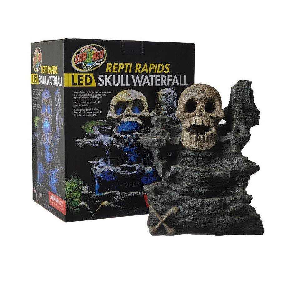 Zoo Med Repti Rapids LED Skull Waterfall - Healthber