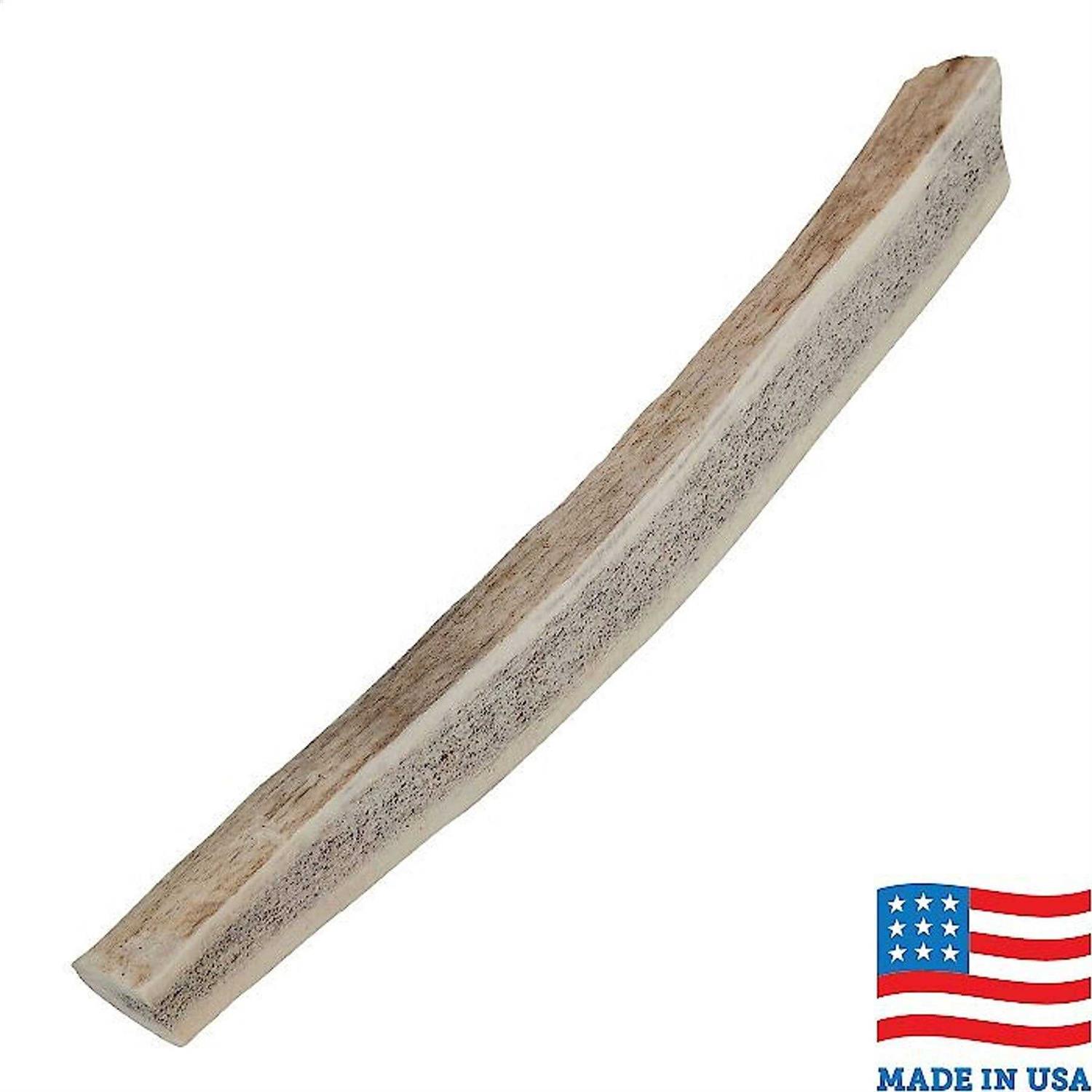 Bones & Chews Made in USA Elk Antler Split with Liver Flavor Dog Chew - Healthber