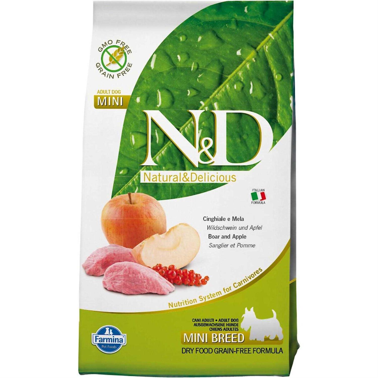 Farmina N&D Free Dog Dry Food Boar & Apple Adult Mini - Healthber