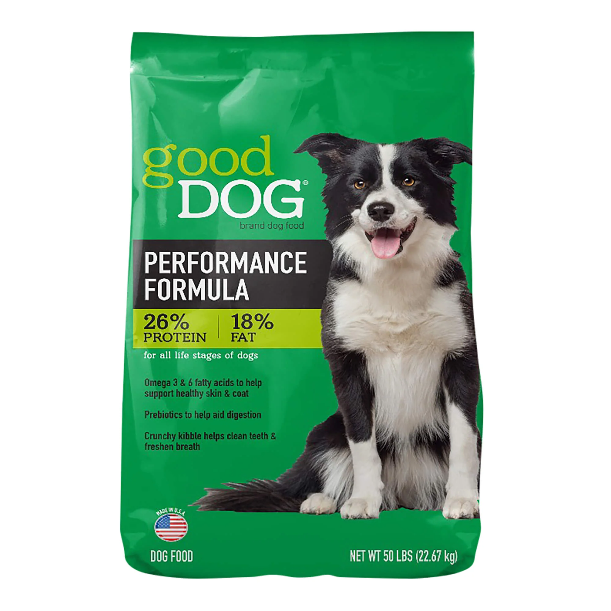 Good Dog Performance 26/18 Dog Food, 50 lbs - Healthber