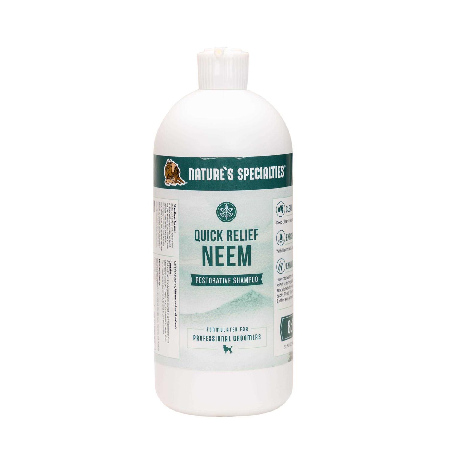 Nature’s Specialties Quick Relief Neem Shampoo for Pets - Healthber
