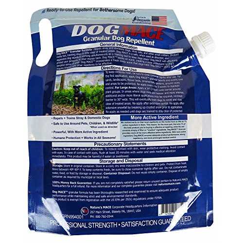 Nature’s MACE Granular Dog Repellents | Stops Dogs from Digging in Yard, Lawn, and Grass. Safe for Pets and Plants | Anti-Dig Dog Deterrent, 2.5 lb - Healthber