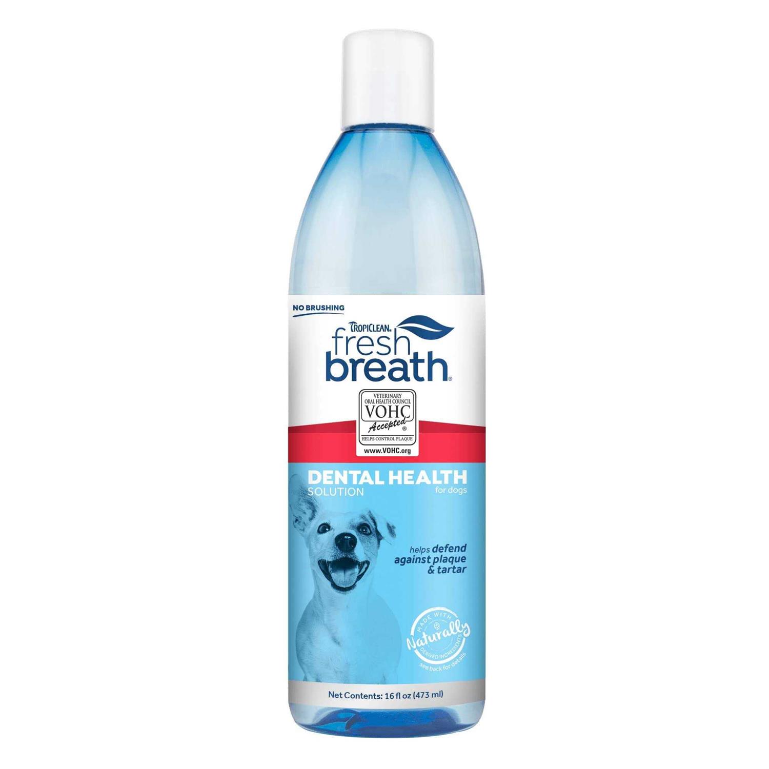 TropiClean Fresh Breath Dog Dental Health Solution - Healthber