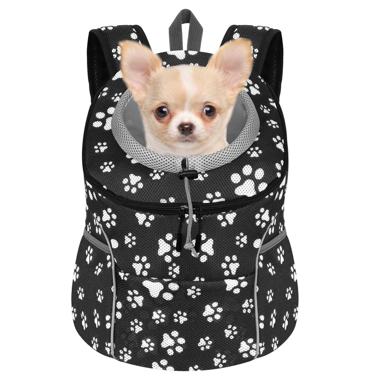 YESLAU Dog Backpack Carrier Pet Carrier for Small Medium Dogs Travel Bag Front Pack Breathable Adjustable with Safety Reflective Strips for Hiking - Healthber