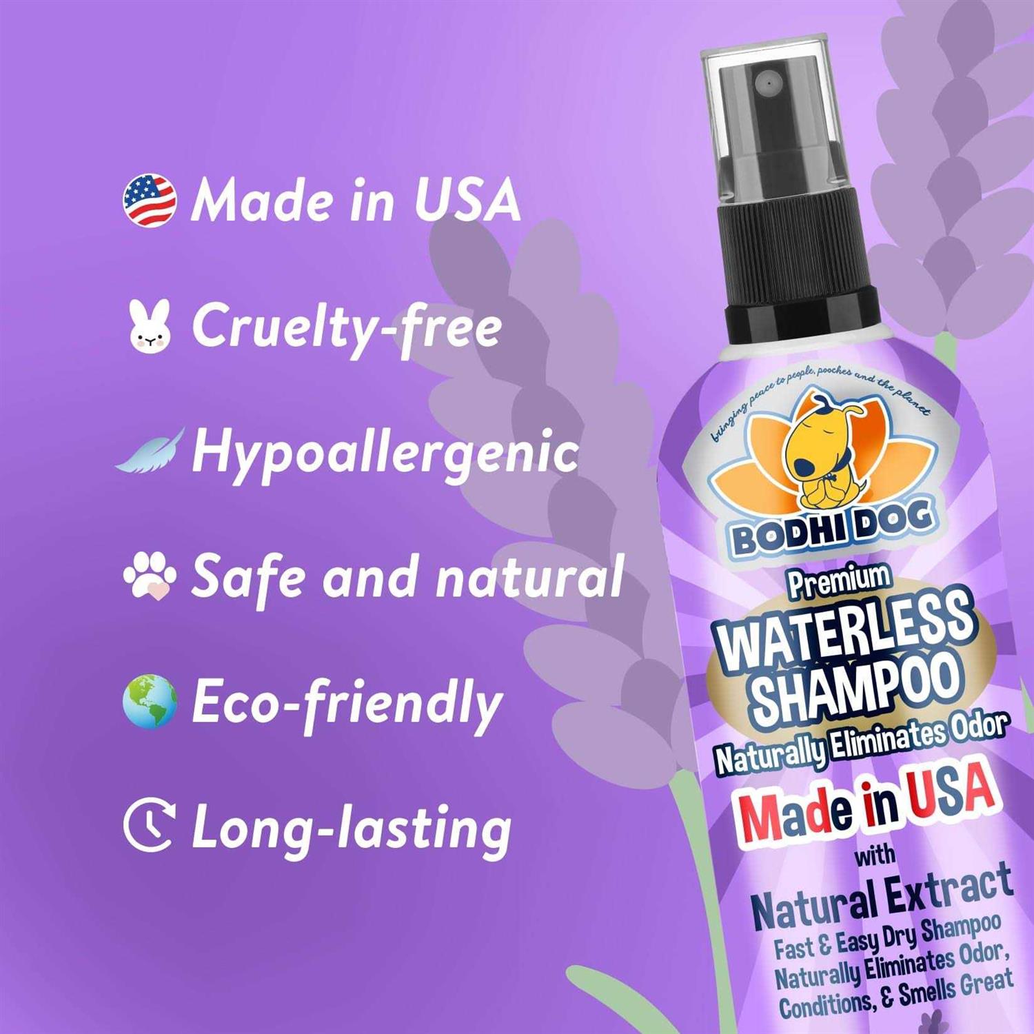 Bodhi Dog Waterless Shampoo Natural Dry Shampoo for Dogs or Cats - Healthber