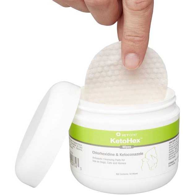VetOne KetoHex Antiseptic Pet Wipes - Healthber