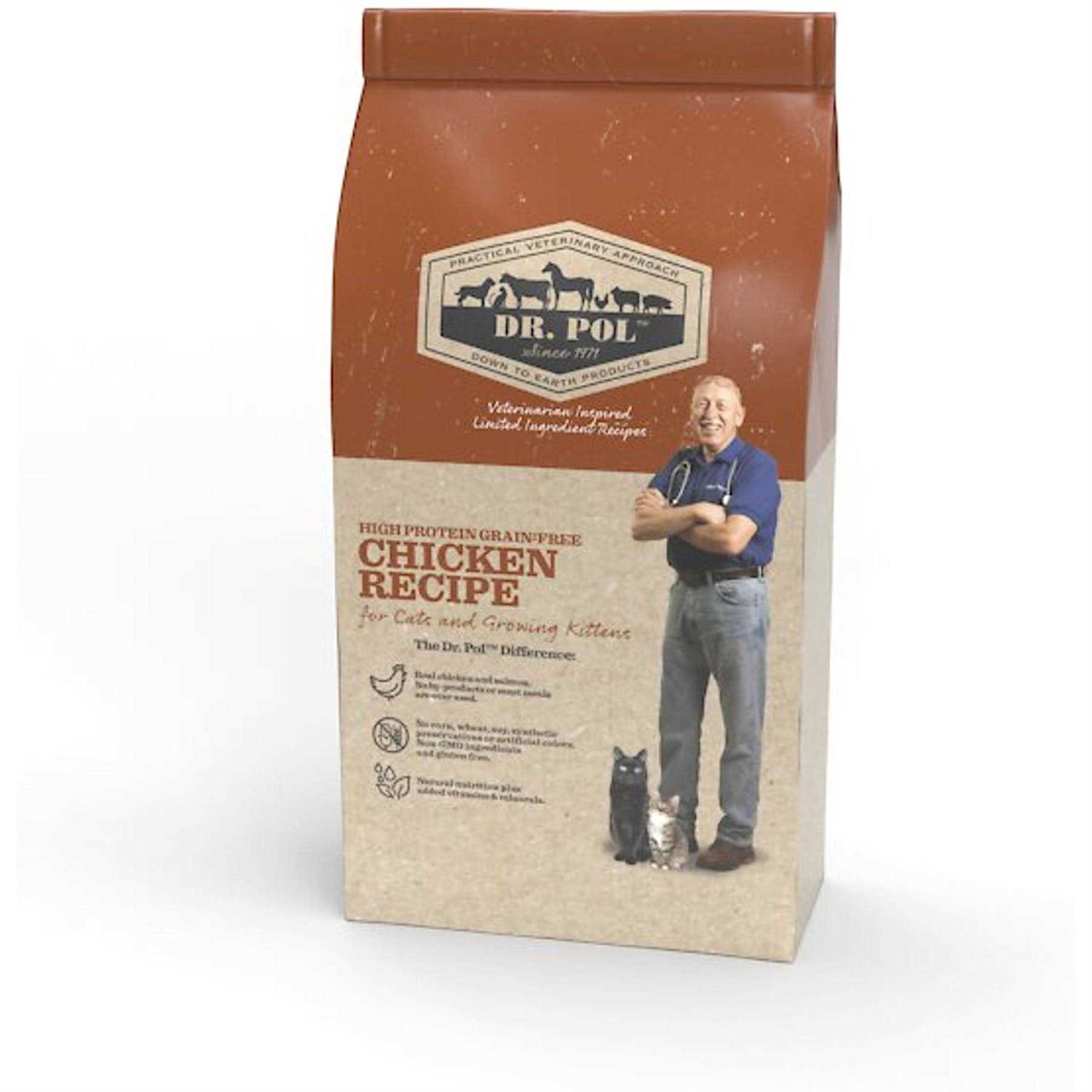 Dr. Pol Grain-Free High Energy Chicken Recipe Cat Food - Healthber