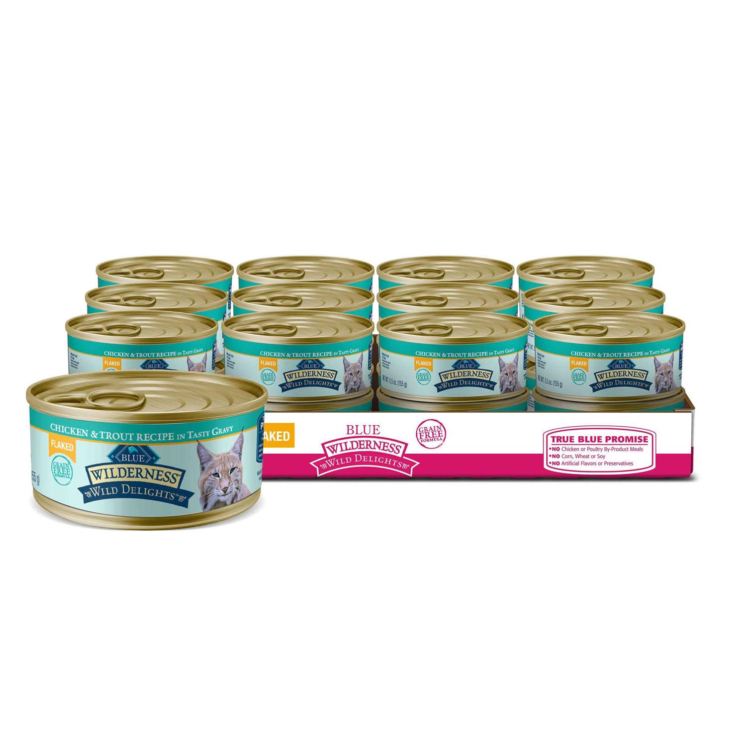 Blue Buffalo Wilderness Wild Delights Cat Food Chicken - Healthber