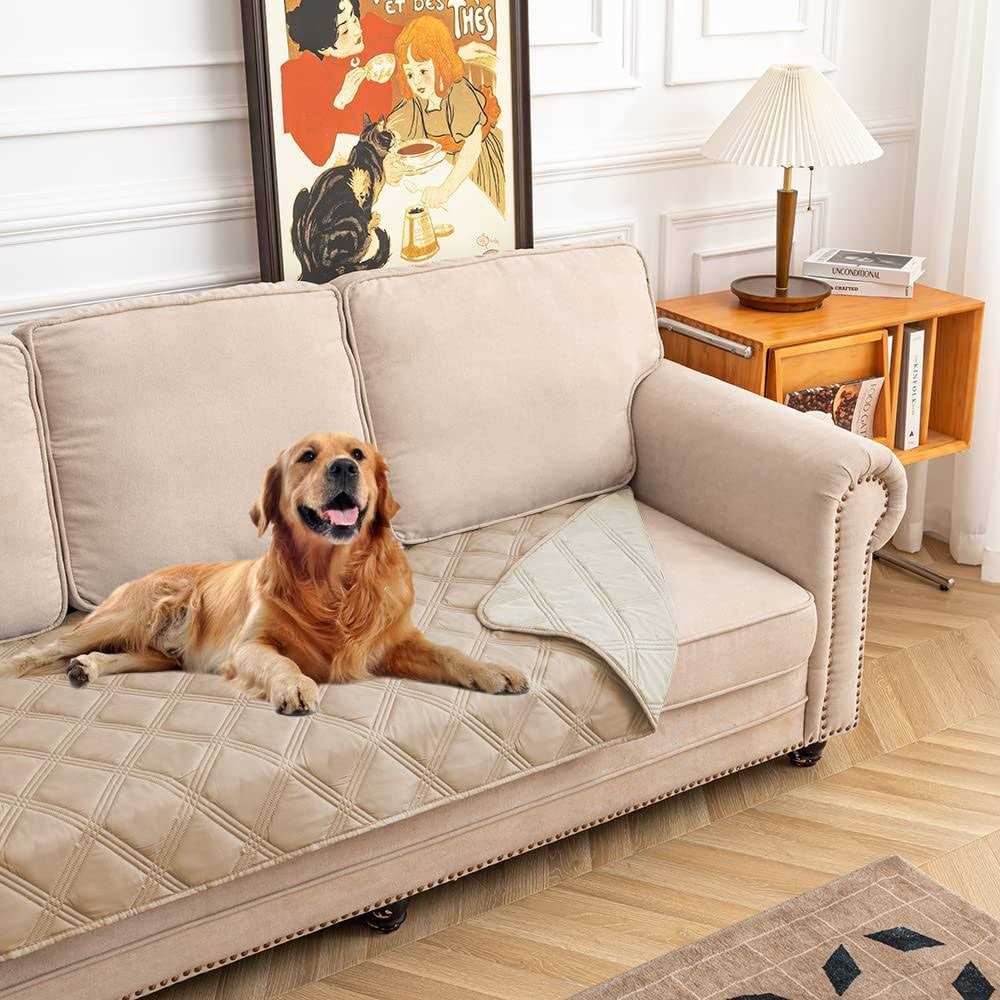 SUNNYTEX Waterproof & Reversible Dog Bed Cover Pet Blanket Sofa - Healthber