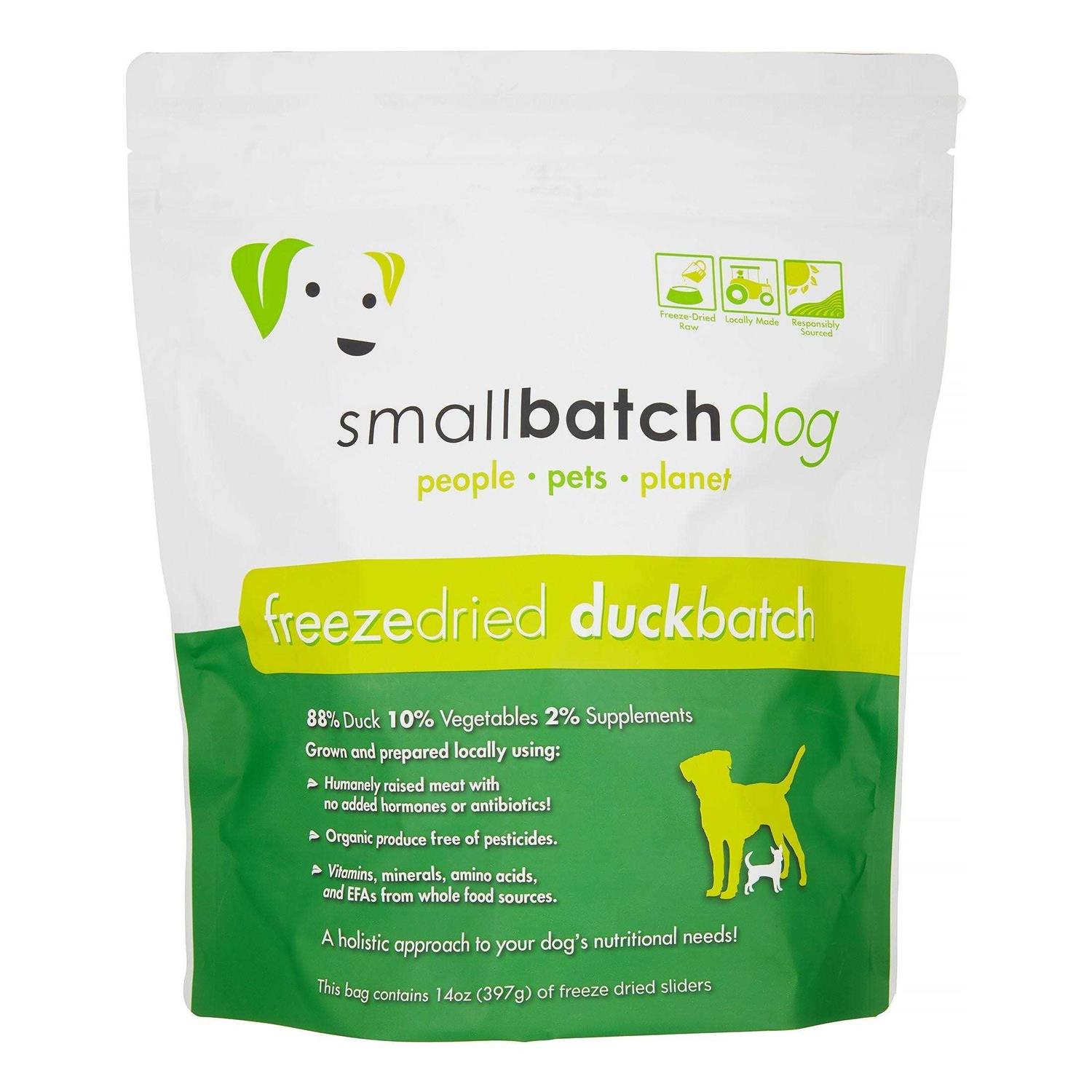 Smallbatch Duck Sliders 14 oz Freeze Dried Dog Food - Healthber