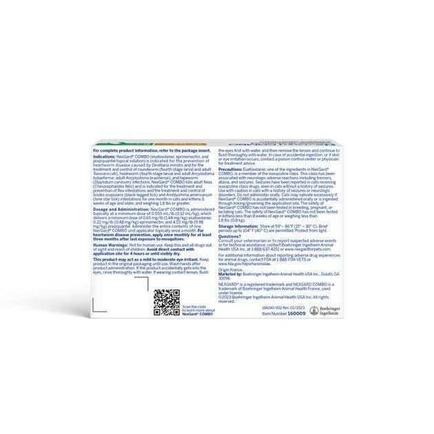 NexGard Combo Topical for Cats - Healthber