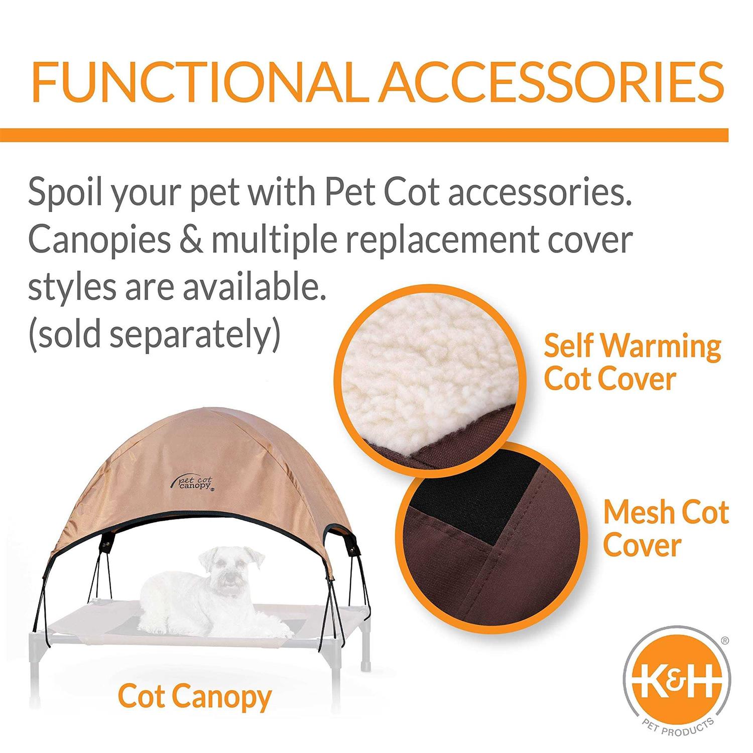 K&H Pet Products Original Bolster Pet Cot - Healthber