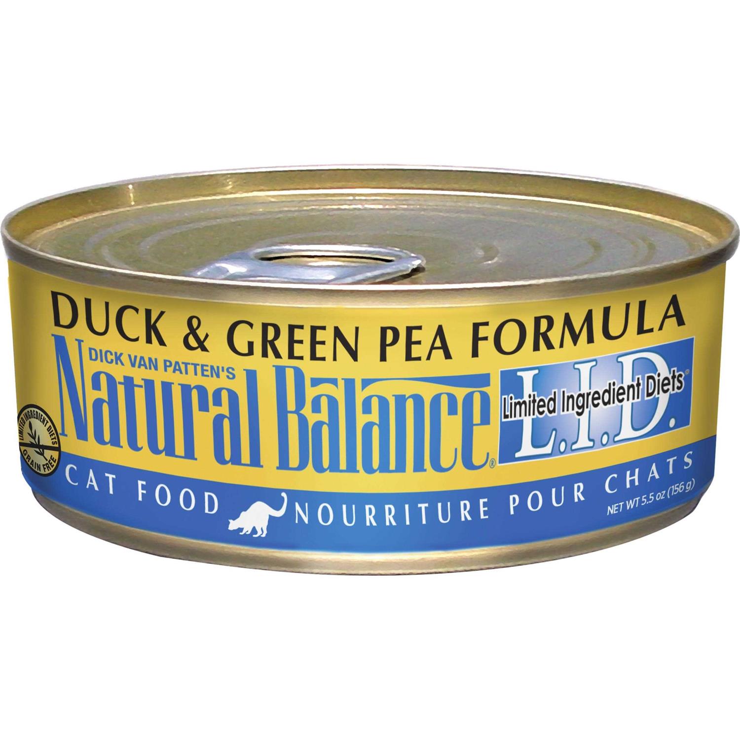 Natural Balance Limited Ingredient Diets Duck & Green Pea Formula Cat Food - Healthber