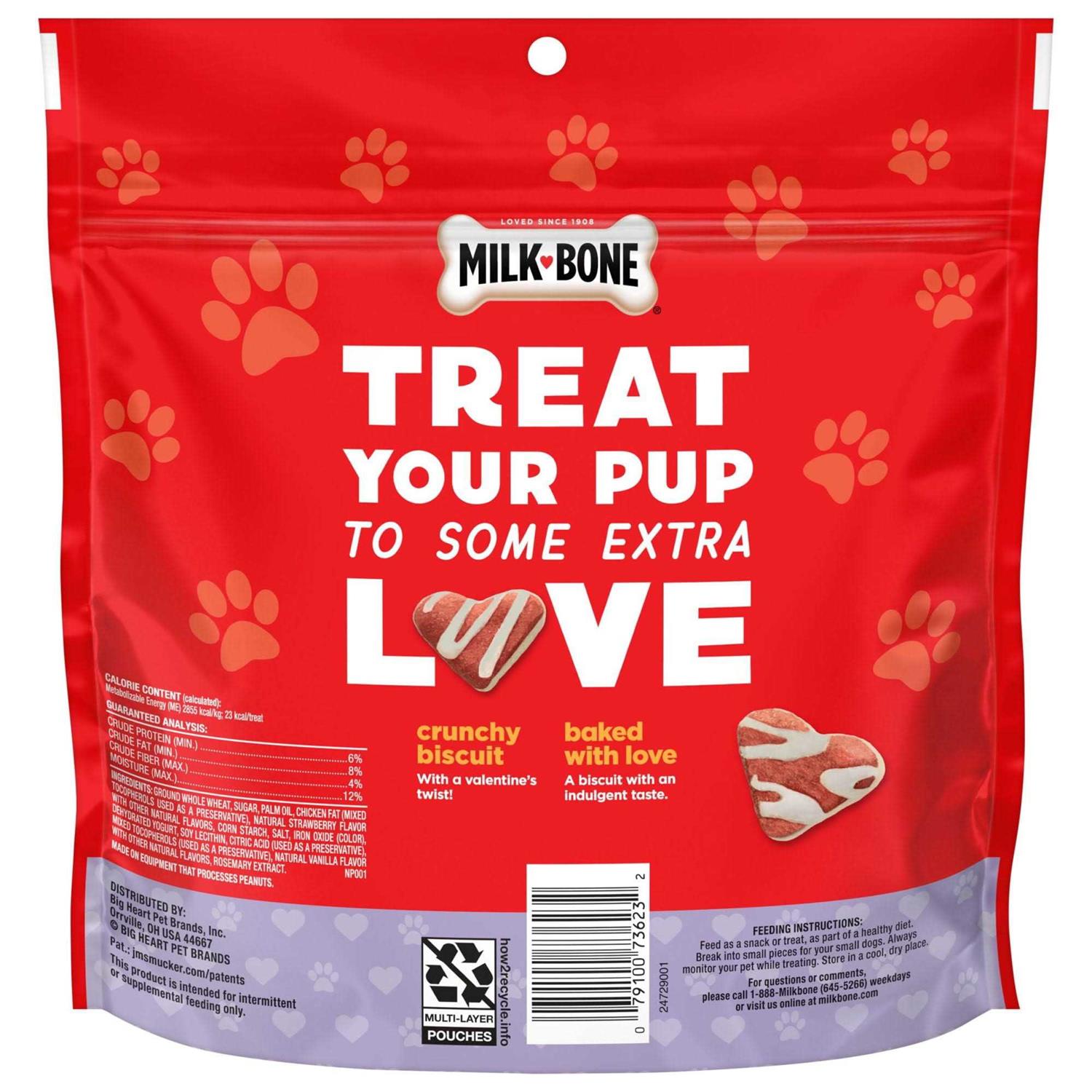 Milk-bone Pawberries & Crme Strawberry Flavored Dog Biscuits - Healthber