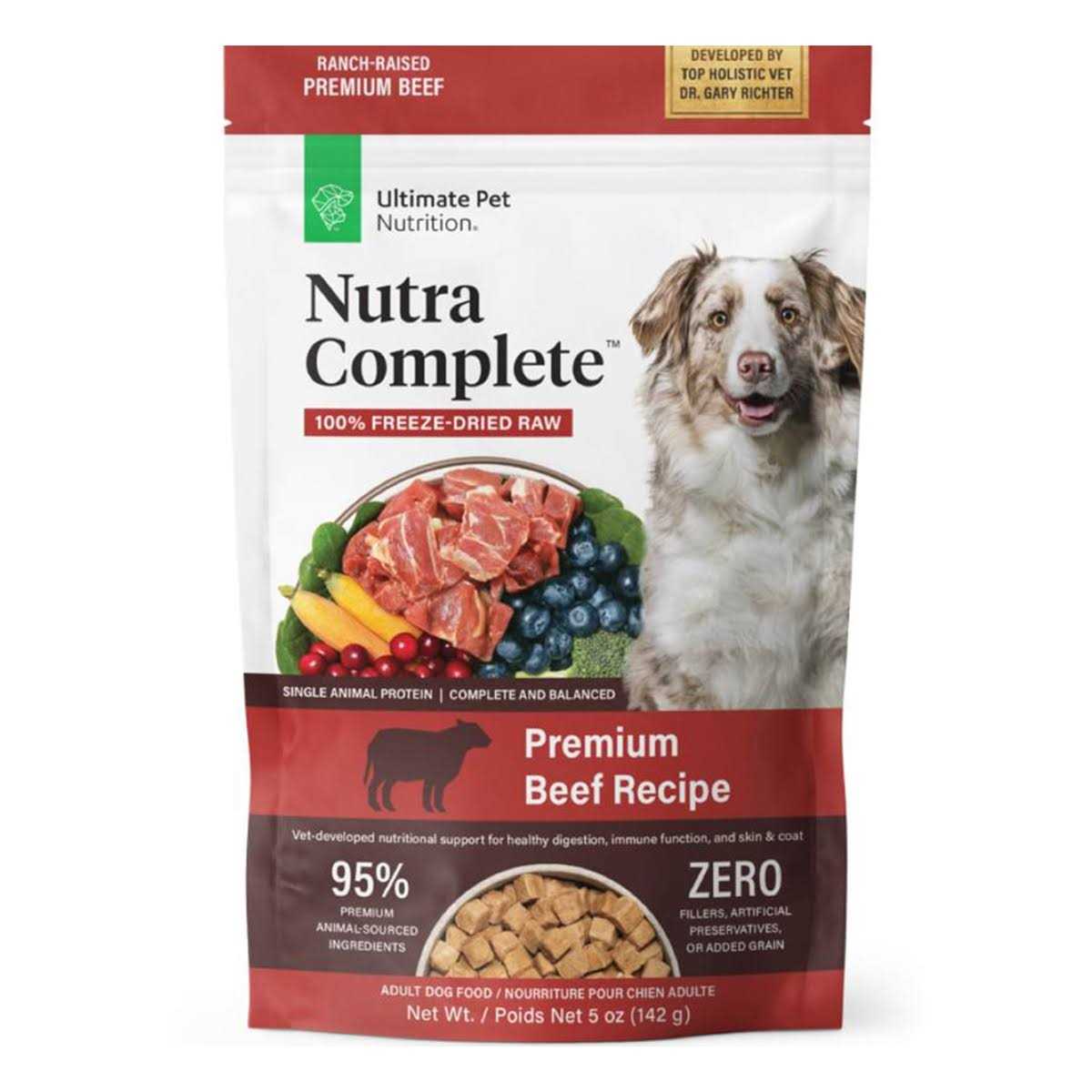 Ultimate Pet Nutrition Freeze Dried Nutra Complete Beef Dog Food - Healthber