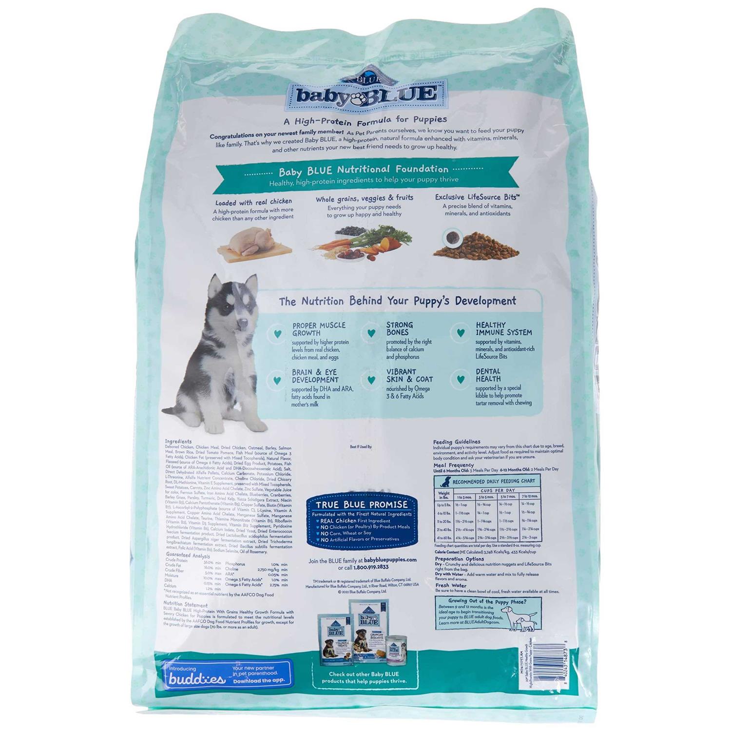 Blue Buffalo Baby Blue High Protein Puppy Chicken Dog - Healthber