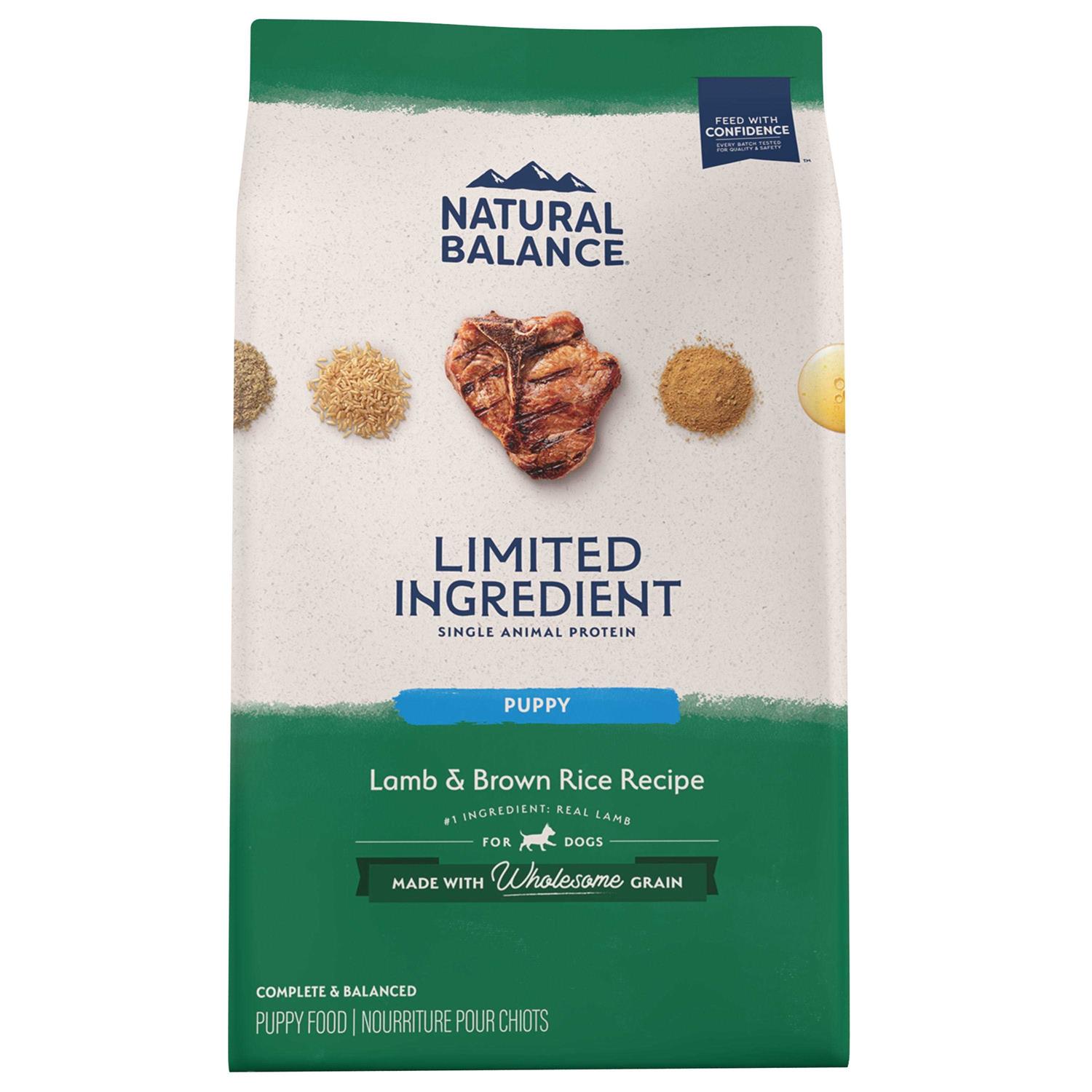 Natural Balance Limited Ingredient Diets Puppy Lamb & Brown Rice Dry Dog Food - Healthber