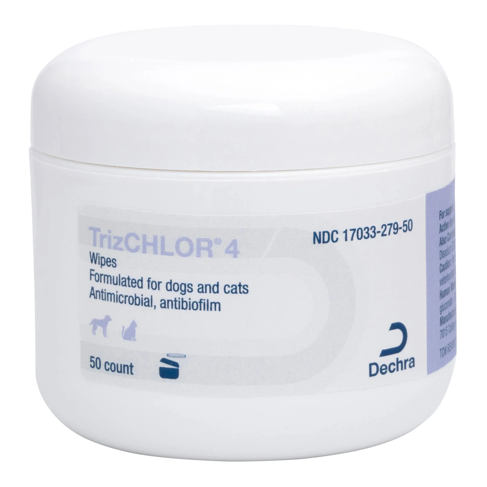 TrizCHLOR 4 Wipes for Dogs and Cats, 50 ct - Healthber