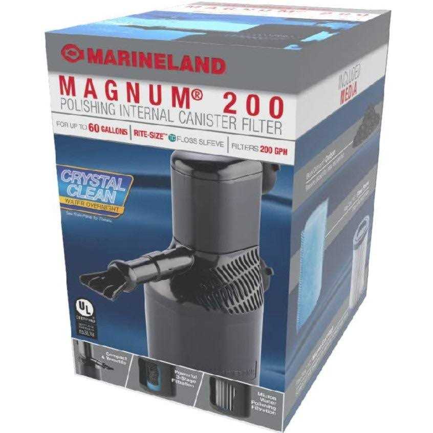 Marineland Magnum 200 Polishing Internal Canister Filter - Healthber