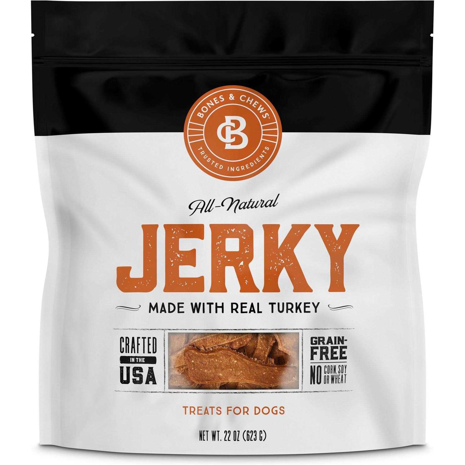 Bones & Chews All Natural Grain-Free Jerky Made with Real Beef Dog Treats - Healthber