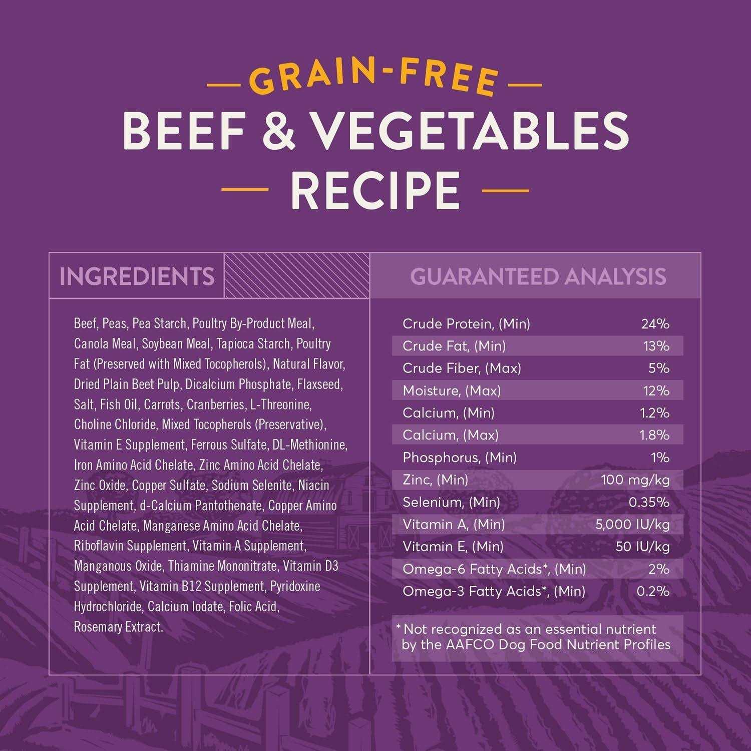 True Acre Foods Grain-Free Beef & Vegetable Dry Dog Food - Healthber