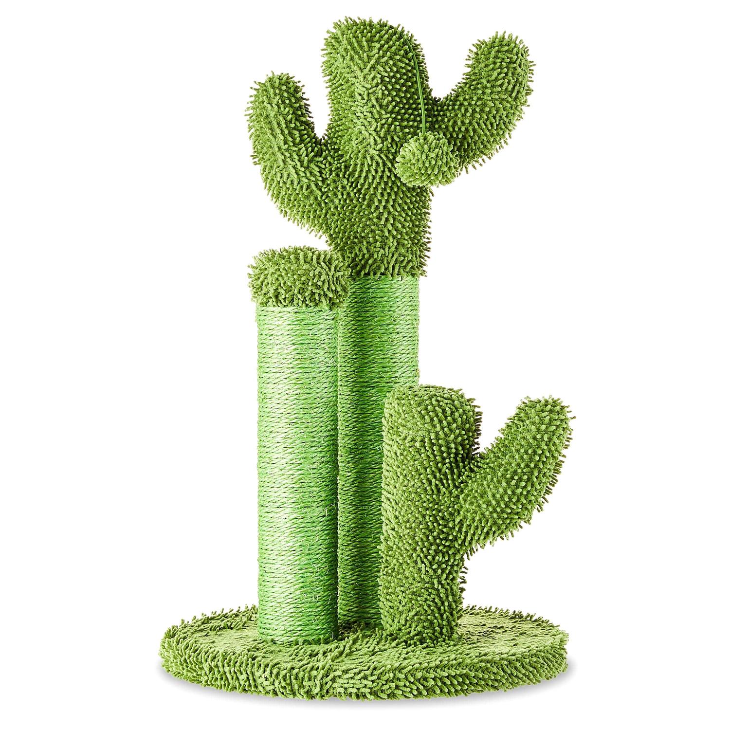 Vibrant Life Cactus Cat Scractching Post with Toy Ball - Healthber