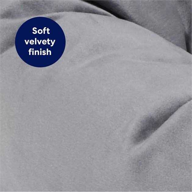 Frisco Velvet Round Bolster Dog Bed w/Removable COVER - Healthber