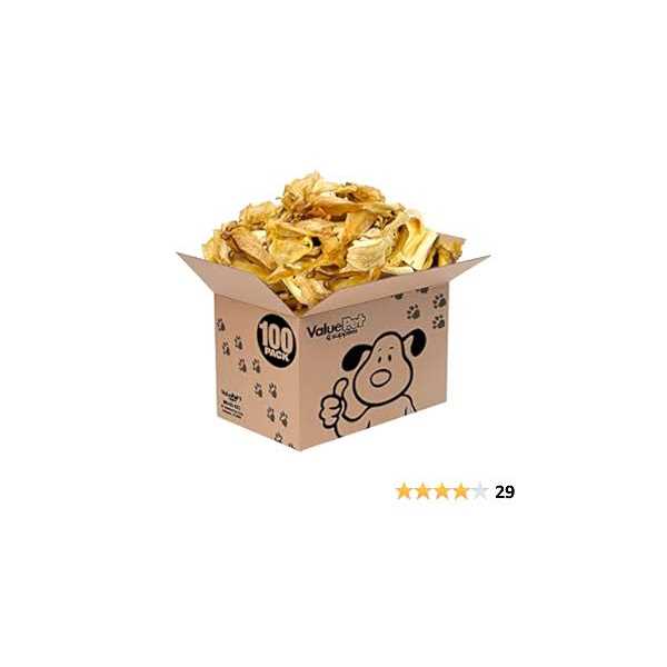 ValueBull Natural Brown Cow Ears Crunchy Style - Healthber