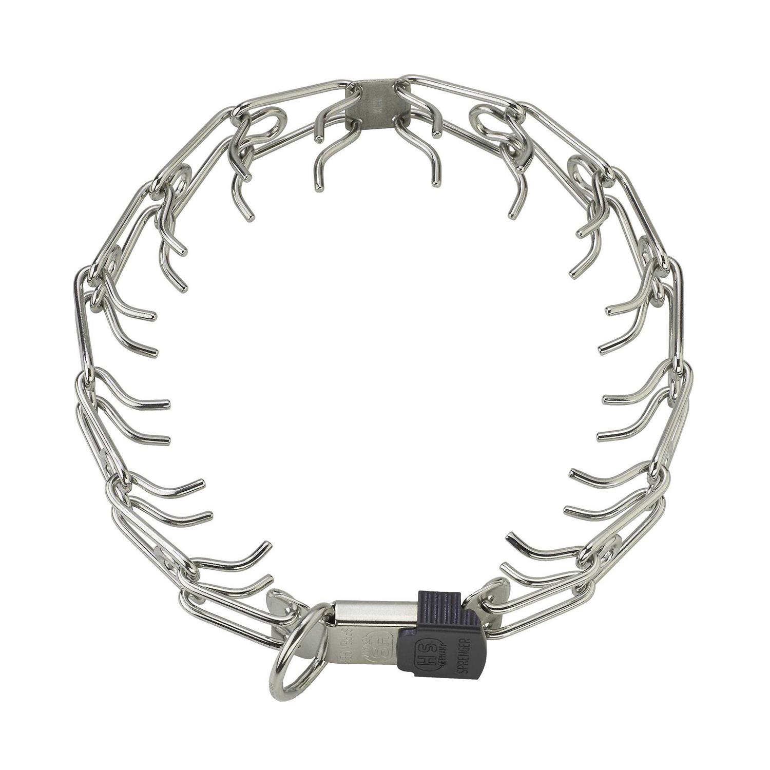 HS HERM. SPRENGER GERMANY Herm Sprenger Stainless Steel Prong Dog Collar with ClicLock Buckle for Small Medium Large Dogs – Ultra-Plus Training Pinch Collar with Quick - Healthber