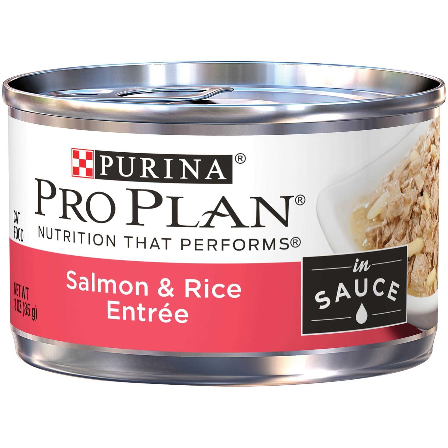 Purina Pro Plan Savor Adult Cat Food Salmon & Rice Entree in Sauce - Healthber