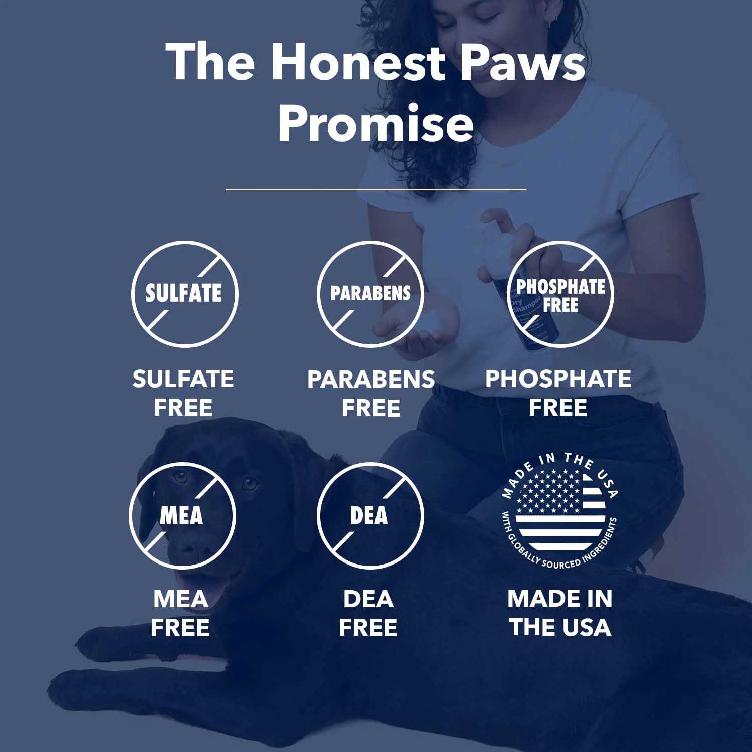 Honest Paws Dog Dry Shampoo Waterless No Rinse Foaming Formula Reducing Itch Cleanse Hydrate Nourish Dry Skin - Healthber