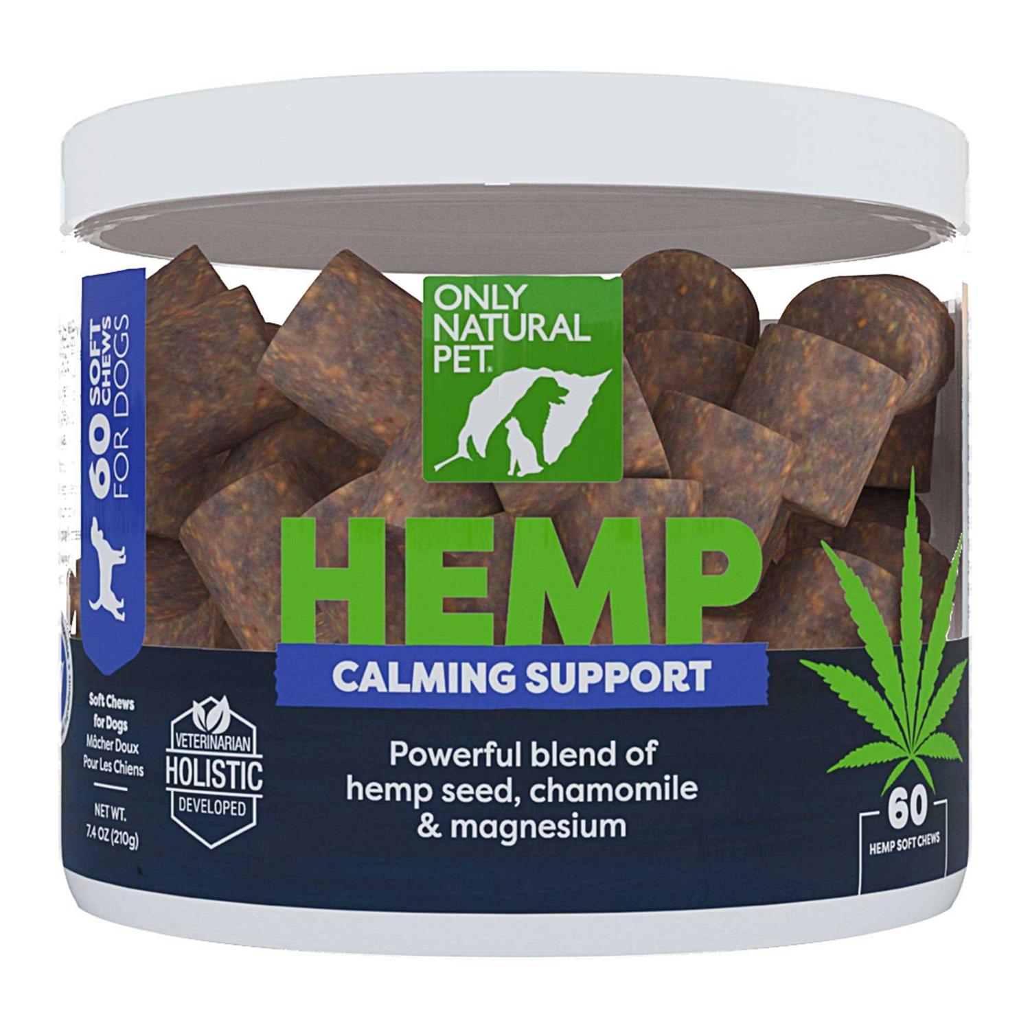 Only Natural Pet Hemp Calming Support Soft Dog Chews - Healthber