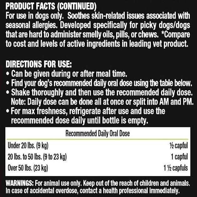 Liquid-Vet Itch and Allergy Support Dog Formula - Healthber