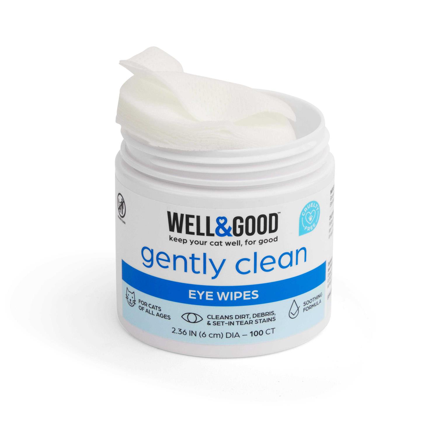Well & Good Cat Eye Wipes - Healthber