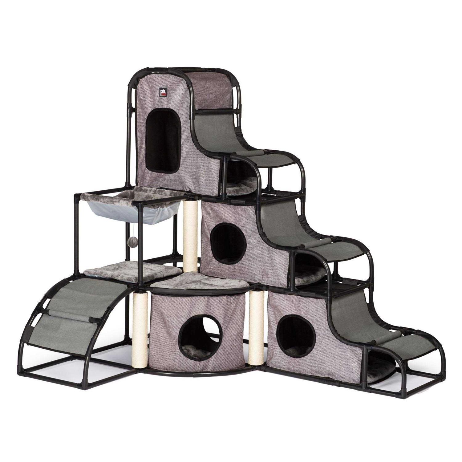 Prevue Pet Products Catville Tower Gray - Healthber