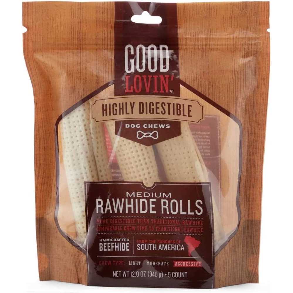 Good Lovin’ Highly Digestible Rawhide Rolls for Dogs - Healthber