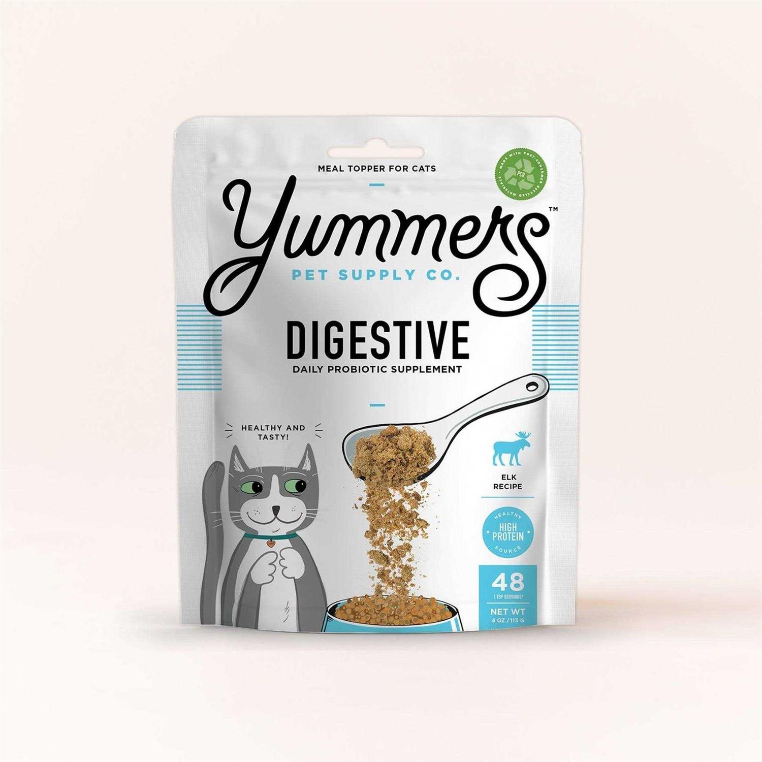 Yummers Digestive Functional Mix-Ins Elk Cat Food Topper - Healthber