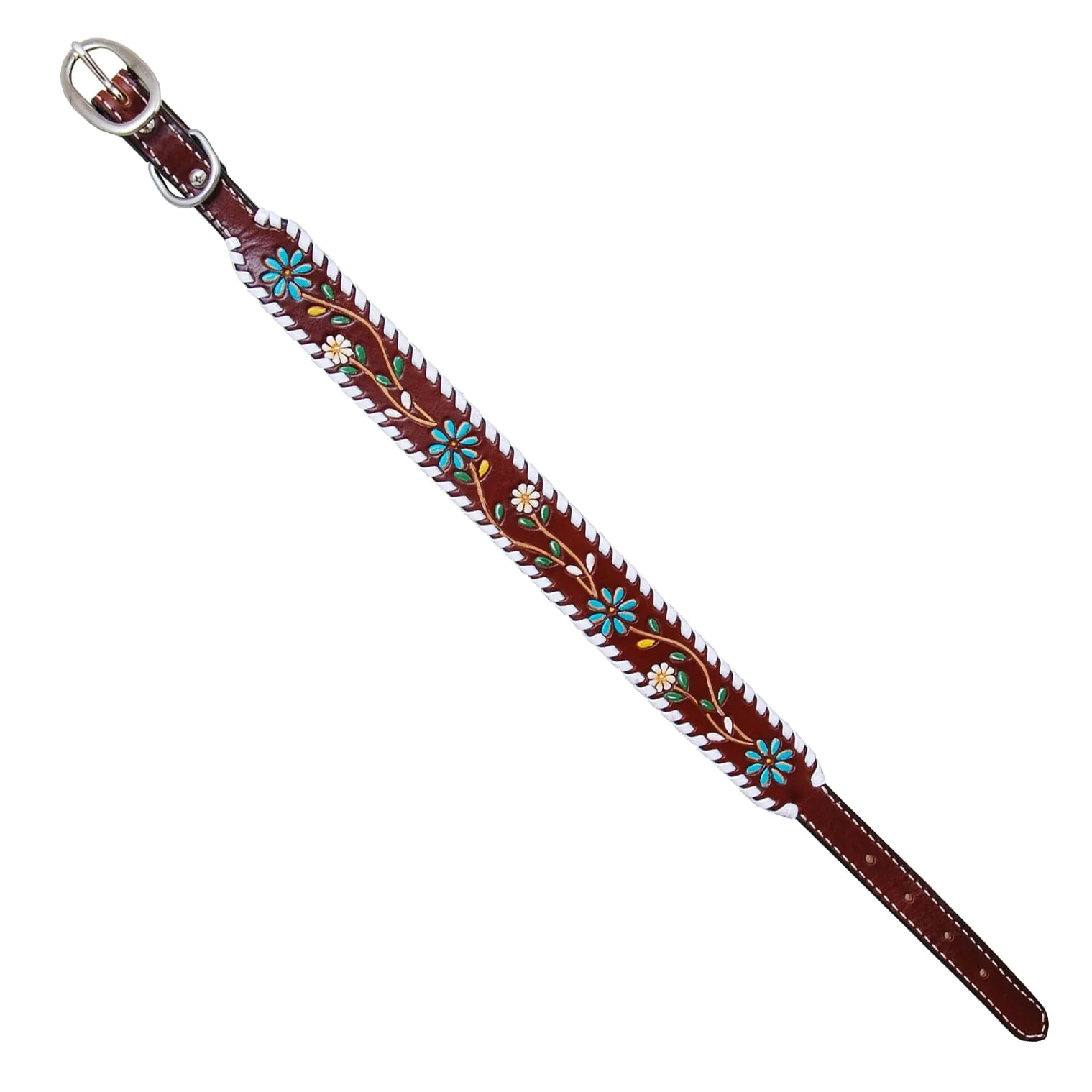 Rafter T Floral Vine Dog Collar - Healthber