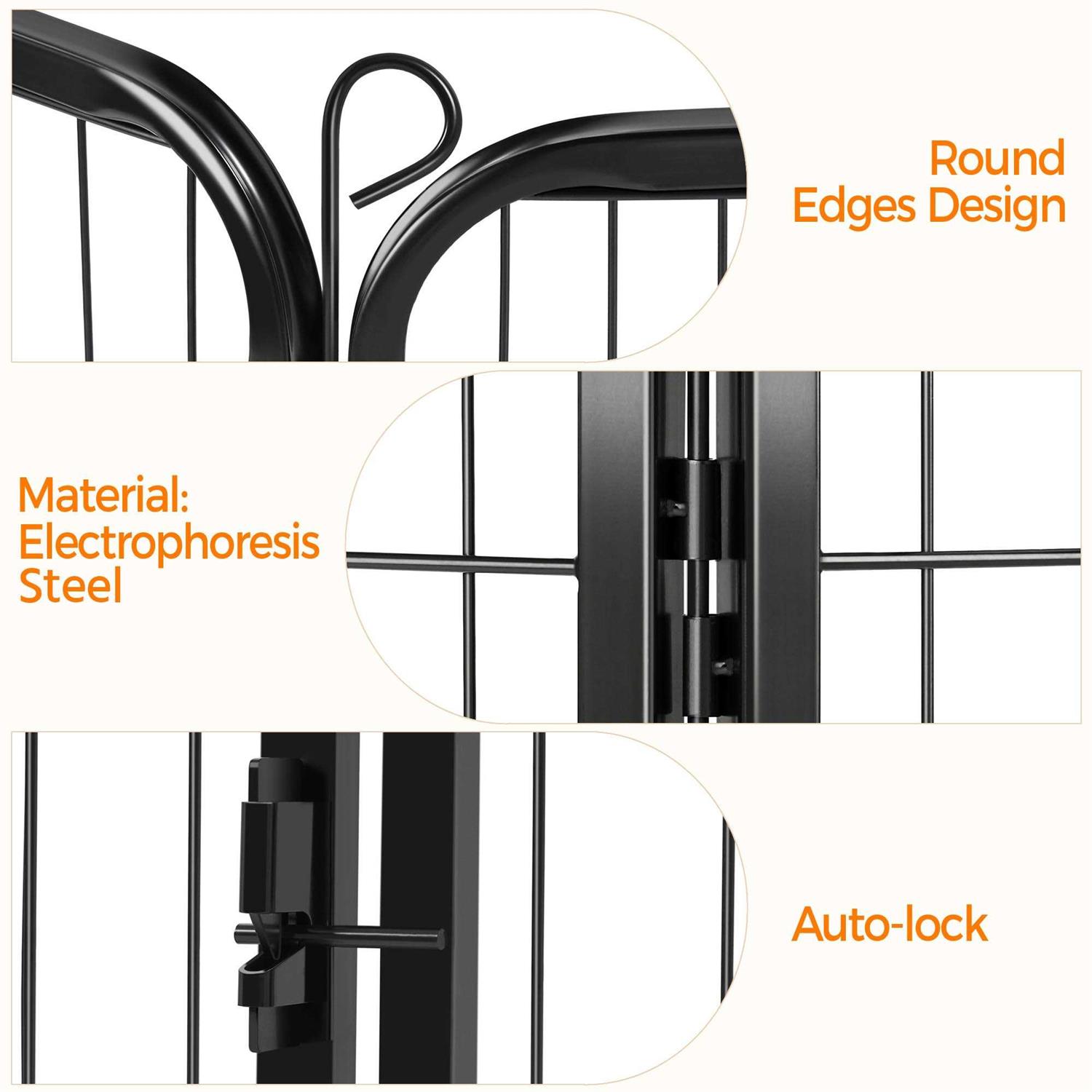 Yaheetech Panels Metal Dog Playpen - Healthber